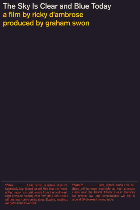 The Sky Is Clear and Blue Today